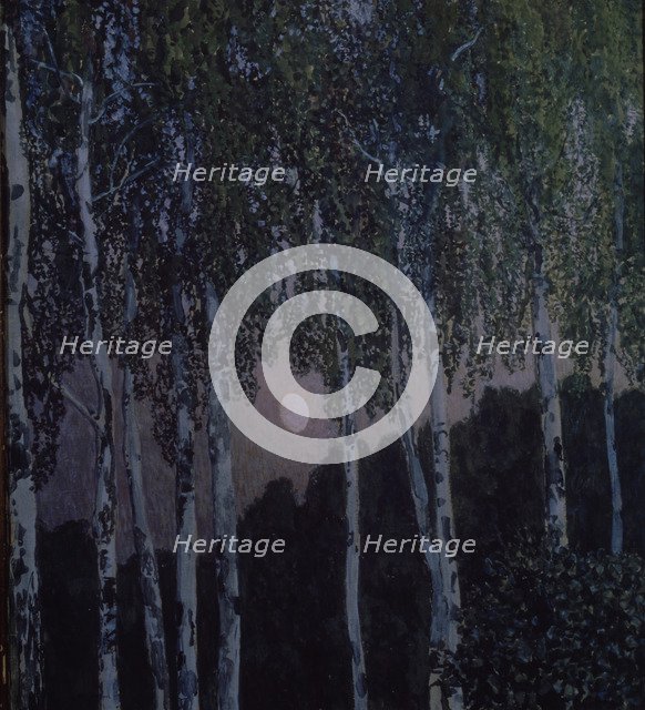 Birches, 1908-1910. Artist: Golovin, Alexander Yakovlevich (1863-1930)