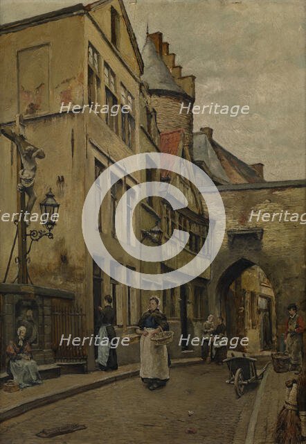 The Gevangenisbrug, 1880. Creator: Pieter Verhaert.