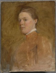 Cecilia Beaux Self-Portrait, c. 1889-1894. Creator: Cecilia Beaux.