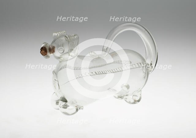 Bottle in the Form of a Pig, Sweden, 19th century. Creator: Unknown.