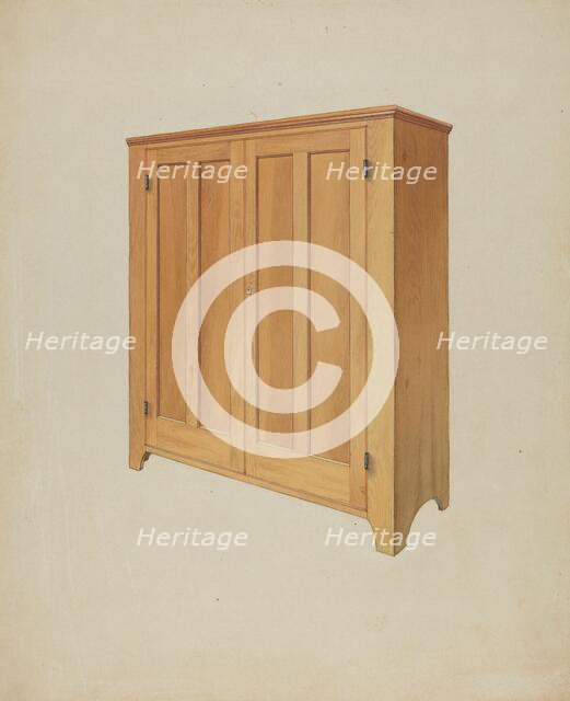 Shaker Cabinet, c. 1937. Creator: Winslow Rich.