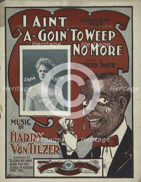 'I aint a-goin' to weep no more', 1900. Creator: Unknown.