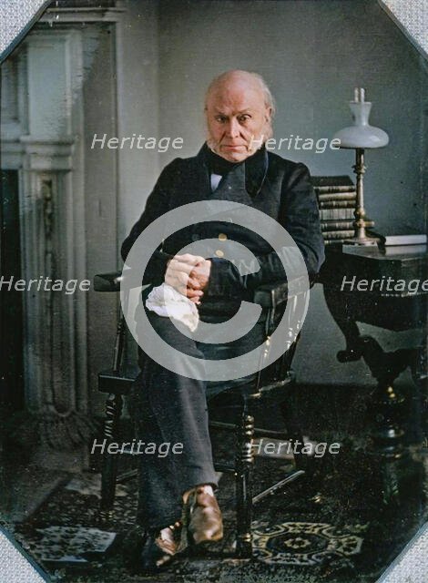 John Quincy Adams, ca. 1850. Creators: Josiah Johnson Hawes, Albert Sands Southworth.