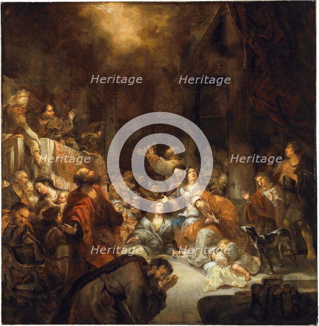 The Descent of the Holy Spirit, 1660s. Creator: Ovens, Jürgen (1623-1678).