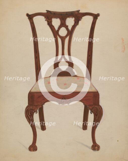 Chair, 1935/1942. Creator: John Garay.