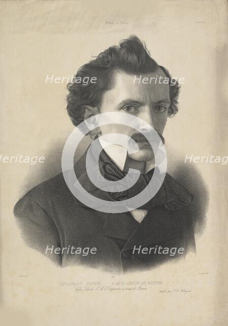 Portrait of the violinist and composer Apolinary Katski (1825-1879), 1857. Creator: Lafosse, Jean-Baptiste Adolphe (1810-1879).