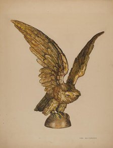 Metal Eagle, c. 1940. Creator: Doris Hollingsworth.
