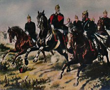 'Kaiser Wilhelm I. 1797-1888 und leine Paladine. - Gemälde von Camphausen', 1934. Creator: Unknown.