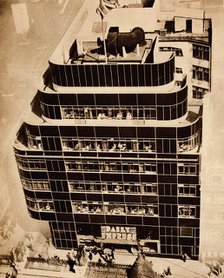 'Steel, concrete and glass, make modern buildings', 1935.  Artist: Unknown.