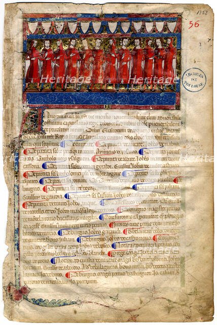 Livre I des annales (1295-1532), Les portraits des capitouls de l'année 1352-1353), 1352-1353. Creator: Anonymous.