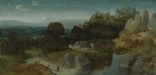 Landscape with the Temptation of Saint Antony Abbot, c.1510-c.1520. Creator: Workshop of Joachim Patinir.