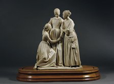 Heartbreak (The three daughters of Julius Schnorr von Carolsfeld), 1846. Creator: Hanns Gasser.