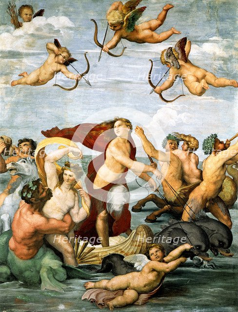 Triumph of Galatea, c. 1512. Artist: Raphael (1483-1520)