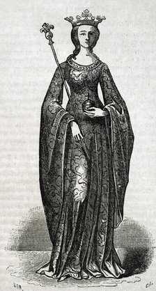Maria of Navarre, 1852.  Creator: Tomás Carlos Capuz.