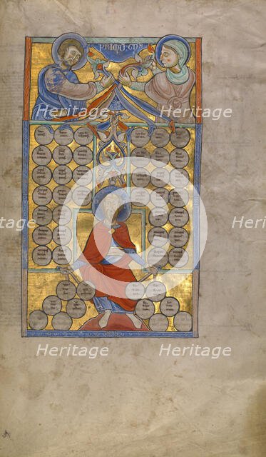 Table of Affinity; Decretum, about 1170-1180. Creator: Unknown.