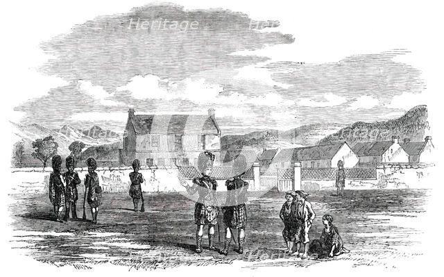 Temporary Barrack at Ballater for the Queen's Guard of Honour, 1850. Creator: Unknown.