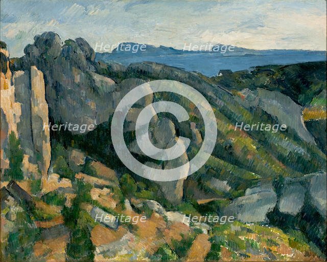 Cliffs in L'Estaque, 1882-1885. Creator: Cézanne, Paul (1839-1906).