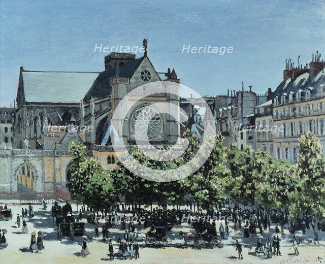 Saint-Germain l'Auxerrois, 1867. Artist: Monet, Claude (1840-1926)