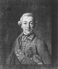 Portrait of Count Ivan Petrovich Saltykov (1730–1805), Mid of the 18th cen.. Artist: Anonymous  