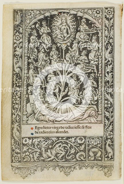 The Tree of Jesse, from a book of hours, 1505/10. Creator: Thielmann Kerver.