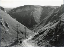 Winnats Pass, Castleton, High Peak, Derbyshire, 1930s. Creator: J Dixon Scott.