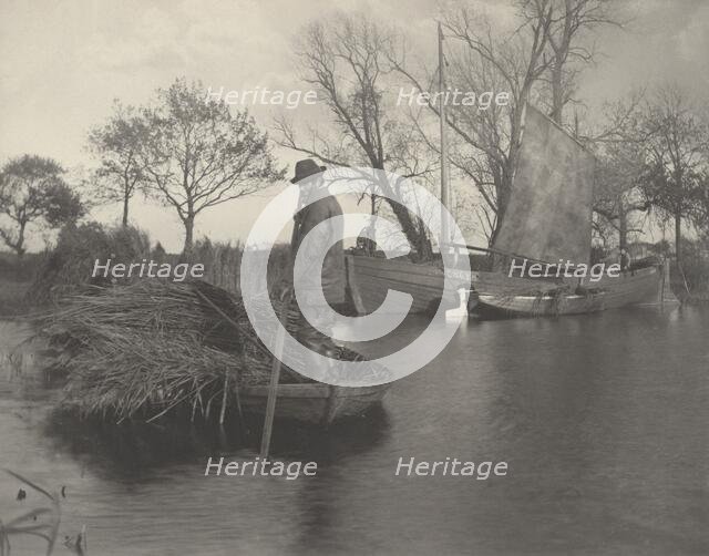 The Gladdon-Cutter's Return, 1886. Creators: Dr Peter Henry Emerson, Thomas Frederick Goodall.