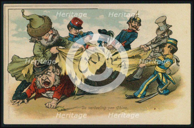 Partition of China at the time of the Boxer Rebellion, 1900.