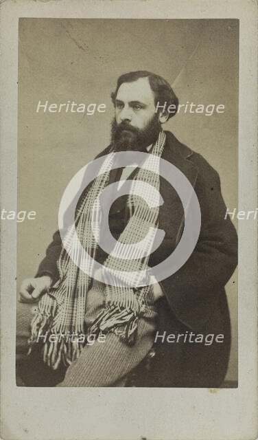 Portrait of the composer Ferdinand Poise (1828-1892), c. 1875. Creator: Anonymous.