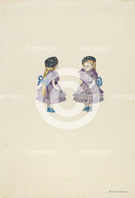 Doll of Bisque, c. 1937. Creator: Edith Towner.