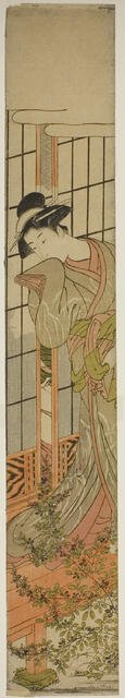 Eavesdropping, c. 1780. Creator: Isoda Koryusai.