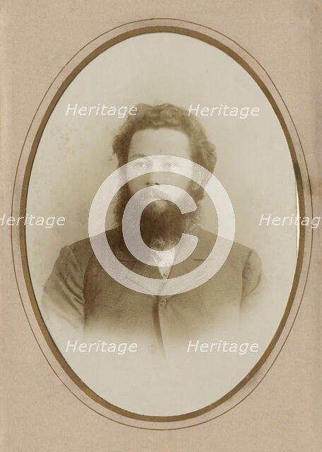 Young Bearded Man in a Civilian Suit, 1902. Creator: A. Artem'eva.