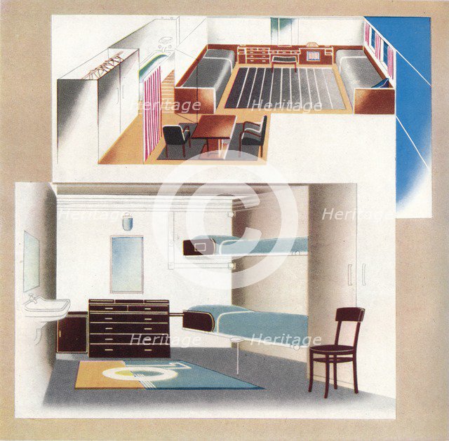 'The new Orient Liner contributes toward a new standard of decoration', 1935. Artist: Unknown.