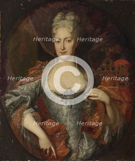 Portrait of Elisabeth Christine of Brunswick-Wolfenbüttel (1691-1750), Holy Roman..., ca 1720. Creator: Anonymous.