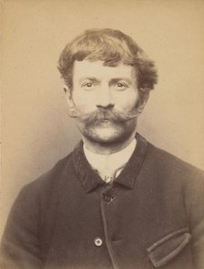 Kaision. François. 39 ans, né à Reims. Mégissier. Anarchiste. 9/3/94., 1894. Creator: Alphonse Bertillon.