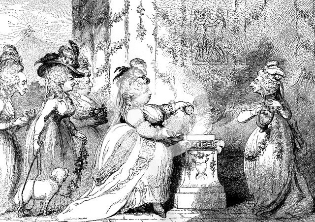 'La Belle Assemblee', 1787. Artist: Unknown