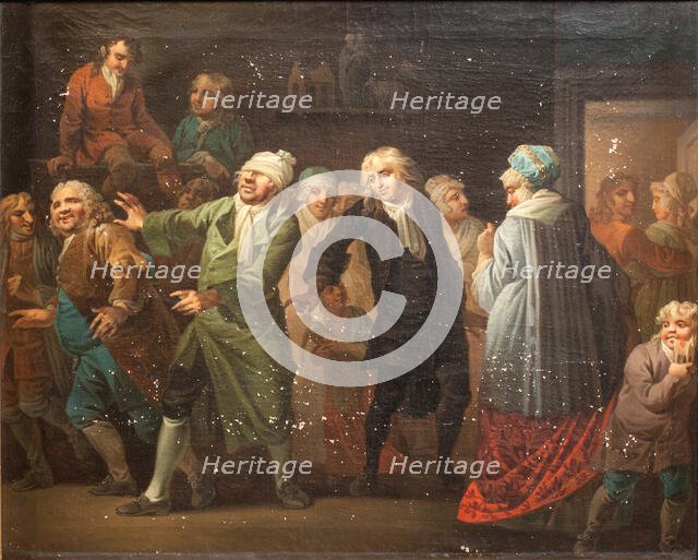 Julestuen (The Christmas Party)...Holberg Gallery. Scenes from Ludvig Holberg's comedies, 1814. Creator: Christian August Lorentzen.