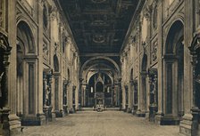 'Roma - Main nave of the Basilica of St. John Lateran (Borromini, arch. 1650)', 1910. Artist: Unknown.