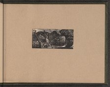 Shepherd Chases away Wolf, 1821. Creator: William Blake.