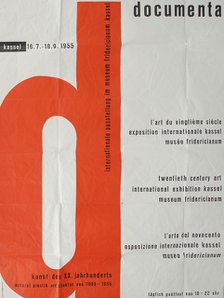 Poster for the First documenta Exhibition in 1955, 1955. Artist: Anonymous  