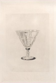 Crystal Drinking Glass, 1868. Creator: Jules-Ferdinand Jacquemart.