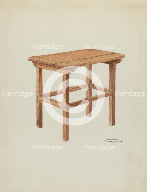 Sanctuary Table, 1936. Creator: Dayton Brown.