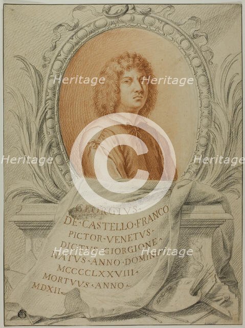 Study for Portrait of Giorgione, c.1724. Creator: Filippo Germisoni.