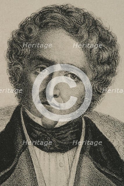 Juan Alvarez de Mendizábal, (1790-1853), Spanish politician and financier, Detail. Creator: Jose Cuevas.