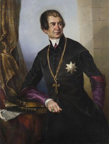 Portrait of Bishop Ludwik Letowski, 1855. Creator: Karol Emil Boratynski.