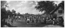 A country cricket match, 19th century (1912). Creator: Henry Dixon.