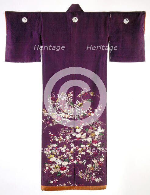 Woman's Garment, Kimono (Kosode), early 19th century. Creator: Unknown.