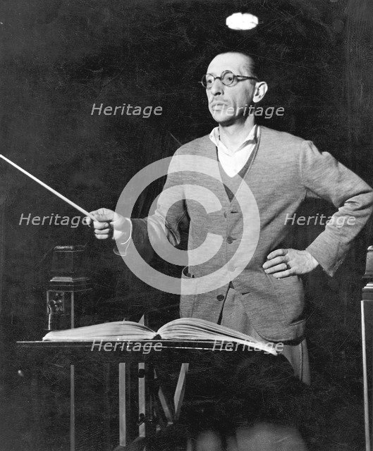 Igor Stravinsky, Russian-born composer, c1920. Artist: Unknown