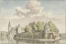 The Hof van Putten and the church of Geervliet, 1749-1757. Creator: Cornelis Pronk.