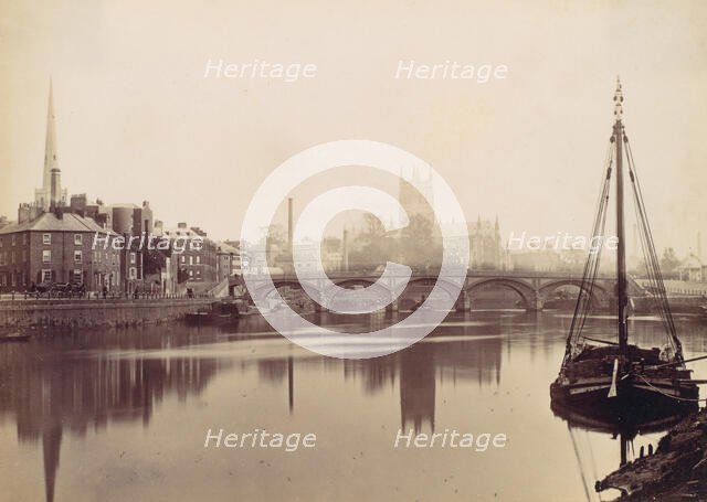 Worcester. From the Severn, 1870s. Creator: Francis Bedford.