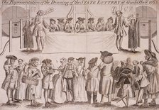 State Lottery at Guildhall, London, 1763. Artist: Anon